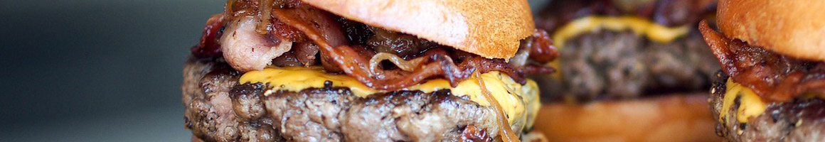 Eating Burger at John's Burger restaurant in San Bernardino, CA.